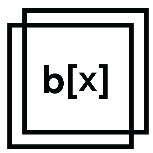 b[x] - black boxed logo - 512 x 512